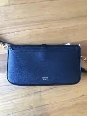 OROTON Leather BLACK Crossover Bag