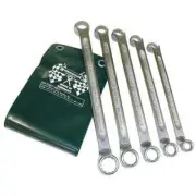 Stahlwille Double-Ended Ring Spanner Set 5 -Piece 10 x 11mm - 18 x 19mm, Offset