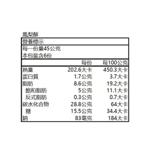 【佳德糕餅】原味鳳梨酥禮盒(6入)×2盒 廠商直送