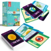 90 Pack Science Flashcards - Solar System, Human Body, and Geography