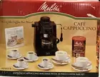 Melitta Caffe Cafe Cappucino Coffee Espresso Machine Maker Black MEXKITB Bar Set