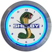 Neonetics 15" Shelby Cobra Wall Mount Light Up Neon Clock Sign