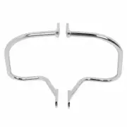 Chrome Saddlebag Guard Rail Crash Bar For Harley Softail Heritage Springer FLSTS