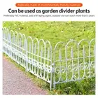 Decorative Garden Fence Insert 6 Pack Rustproof Plastic Garden Picket Fenc 3
