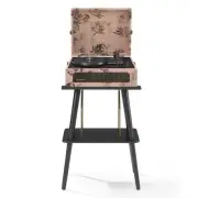 Crosley Voyager Bluetooth Portable Turntable + Entertainment Stand Bundle