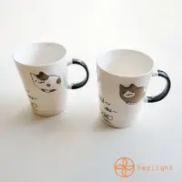在飛比找momo購物網優惠-【Daylight】貓咪浮雕馬克杯(陶瓷杯 對杯 陶瓷馬克杯