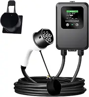 EV Car Charger 7KW 32A Type 2 Electric Vehicle Charging Stations Home Car Smart EV Wall Charging Charger with 5M Cable (Color Screen)