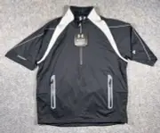 Under Armour Golf Wear Jacket DNA Men’s L Black 1/2 Zip Performance *Branded*