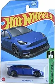 [Mattel] Hot Wheels Tesla Model Y, HW Green Speed 3/10 [Blue] 15/250