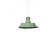 Asi Industrial Cord Drop Dome Pendant Light Lamp - Green.