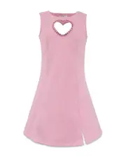 Lola + The Boys Girls' Crystal Heart Dress - Little Kid, Big Kid