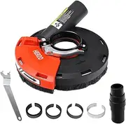 [HERZO] Dust Shroud for Angle Grinder 4/4.5/5 inch Universal Surface Grinding Shroud (125MM)