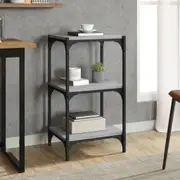 vidaXL Book Cabinet Grey Sonoma 40x33x70.5 cm Engineered Wood and Steel