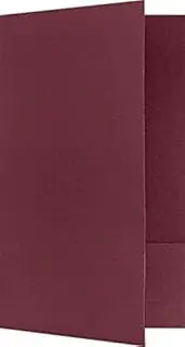 Legal Size Folders - Standard Two Pockets - Burgundy Linen - Pack of 25 | Perfect for Holding Legal Size 8 1/2" x 14" Paper and documents | LF-118-DB100-25
