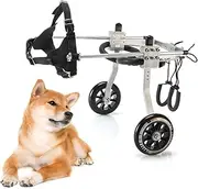 Dog Wheelchair for Back Legs, Large Dog Wheelchair, Dog Mobility Harness Wheelchair, Pet Dog Wheelchair to Make Handicapped Large Dog Walk, Light Aluminum pet Wheelchair, Adjustable Dog Wheelchair