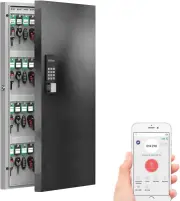 Smart Bluetooth Key Lock Box with Wi-Fi and Remote Access, 96 Keys Capacity