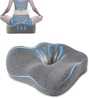 SooPii Seat Cushion for Office Desk Chair,Memory Foam,Sciatica and Tailbone Pain Relief Cushion,Coccyx Cushion for Car,Desk Chairs,Wheelchair,Large