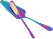 MOLUCKFU 2pcs Wedding Decor Ring Holder Ice Cream Spoon Wedding Signs for Ceremony and Reception Cake Container Pudgy Pie Maker Dessert Spoons Metal Cake Scraper Pie Server Utensil Pie Dish