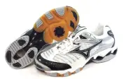 Womens Mizuno Wave Lightning 6 White Black Silver Volleyball Sneakers Shoes