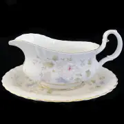 MEADOW FLOWER Royal Albert Gravy Boat & Stand made in England NEW NEVER USED