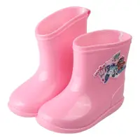 在飛比找PChome24h購物優惠-《布布童鞋》POLI波力警車粉紅色兒童短筒雨鞋(15~18公