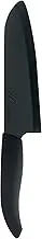 Kyocera Ceramic Knife FKR-160HIP-FP Ceramic Knife, Made in Japan, Black Blade, Lightly Sharp, Cleans Cleanly, 6.3 inches (16 cm), Stiff for Longer, Rust-Free Material, Cuts, Dishwasher, Disinfectant, Bleaching OK, Ceramic Knife, Gyutsu, Chinese, Black