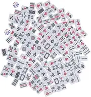 ERINGOGO 1 Set Mini Mahjong Set Portable Mahjong Game for Travel with Storage Box for Home and Party Entertainment