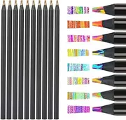 SGERUFZ Rainbow Pencils for Children Drawing and Colouring for Girls Aged 4-12 Years, Perfect as Party Bags, Pack of 10