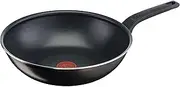 Tefal B55519 Easy Cook and Clean Wok Pan 28 cm | Non-Stick Coating | Safe | Thermal Signal | Stable Base | Ideal Shape | Healthy Cooking | Black