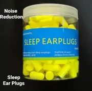 BULK 75 Pairs (150 pcs) Yellow Foam Earplugs Sleep Noise Reduction Disposable