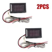 Dual LED K-type Thermometer Thermocouples High Temperature Sensor Probe Tester