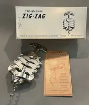 Vintage French TIRE-BOUCHON Zig-Zag Corkscrew Wine Opener New In Original Box