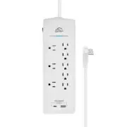 Grip 8 Outlet Surge Protector DMS3-1190 W/ USB & USB-C Ports