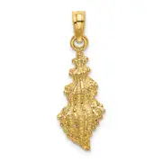 14k Yellow Gold Conch Shell Charm