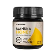 New Melrose Manuka Honey MGO 83+ UMF 5+ 250g