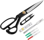 Professional Tailor Scissors,Sewing Scissors 9 Inch+Free Thread Snips - Heavy Du