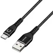 Comsol Kevlar USB-A to USB-C Cable 1.2m Black