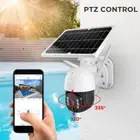 Solar Battery Powered Wifi Outdoor Pan/Tilt Home Security Camera System Wireless