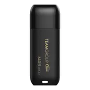 Team Group C175 USB 3.2 G1 Flash Drive 64GB, Read (Max) 100MB/s Black TC175364GB01