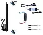 WindyNation 12V Linear Actuator + UP Down Switch + Power Supply + Brackets