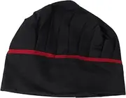 [ROMISBABA] Unisex Chef Hats Cotton Polyester Kitchen Working Hat Comfortable Hat Restaurant Cooking Hat Black, Black, Medium