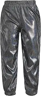 [Raenseen] Unisex Kids Hip-hop Street Dance Pants Metallic Jazz Jogging Pants Athletic Sweatpants Performance Wear