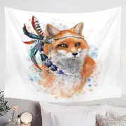 Native American Fox Tapestry