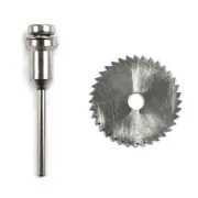 2pc Mini High Speed Steel Saw Blade And Mandrel 1/4 Inch Arbor Size .8mm