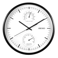 在飛比找蝦皮商城優惠-SEIKO 精工 / 31cm 兩眼造型 溫度溼度 滑動式秒