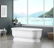 1690*790*610mm Oval Gloss White Acrylic Freestanding Bathtub