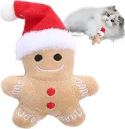 Christmas Catnip Toys - Portable Stuffed Catnip Toys for Cats Interactive - Christmas Cat Teething Toy Reduce Boredom and Unease Kitten Teething Toys, Cat Pet Christmas Toys Borato