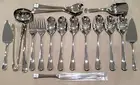 17 x Crate & Barrel Caesna Mirror Serving Spoon Knife Fork Pastry Salad ++ NEW!