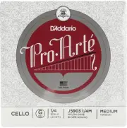 D'Addario J5903 Pro-Arte Cello G String - 1/4 Size, Medium Tension