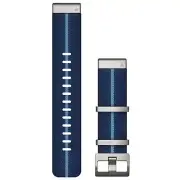 Garmin 010-13225-10 QuickFit 22 mm Indigo Striped Jacquard Nylon Watch Band